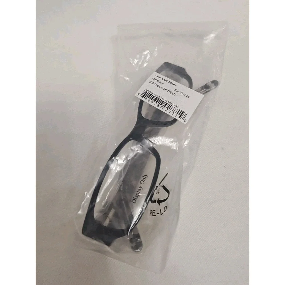 Otis and Piper‎ OP5004 001 53 15 135 Black Demi Eyeglasses Frames Plastic New